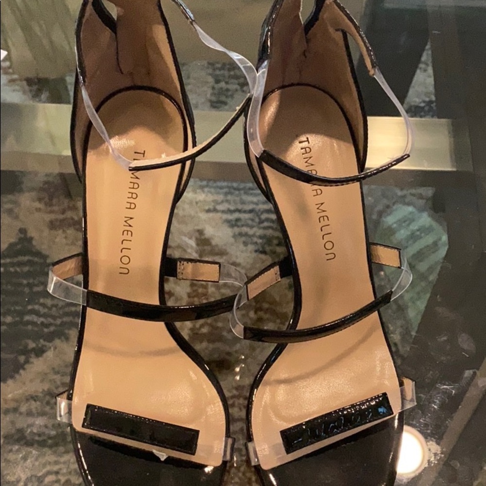 Pre loved Tamara mellon Frontline 75 in black - 38